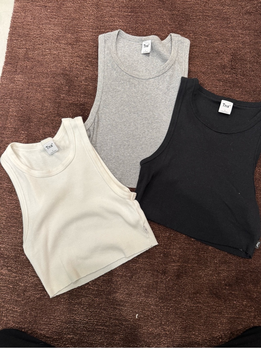 Tna ribbed cropped top bundle